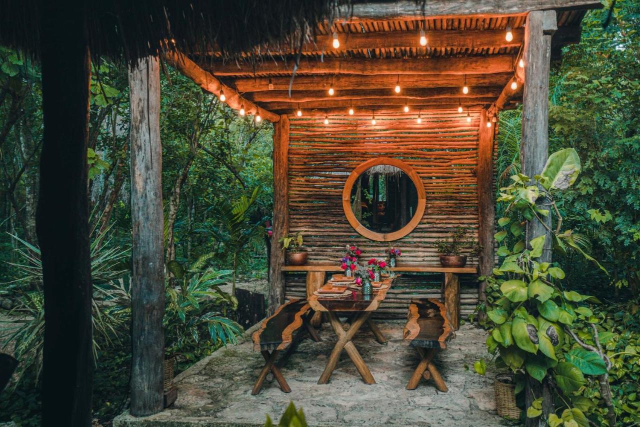 Madre Tierra Eco Habitat Guest House Puerto Morelos Eksteriør bilde