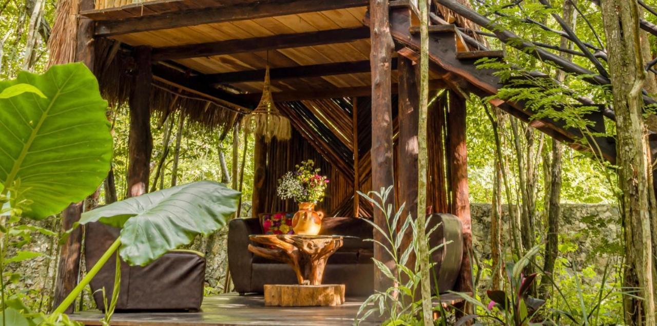 Madre Tierra Eco Habitat Guest House Puerto Morelos Eksteriør bilde