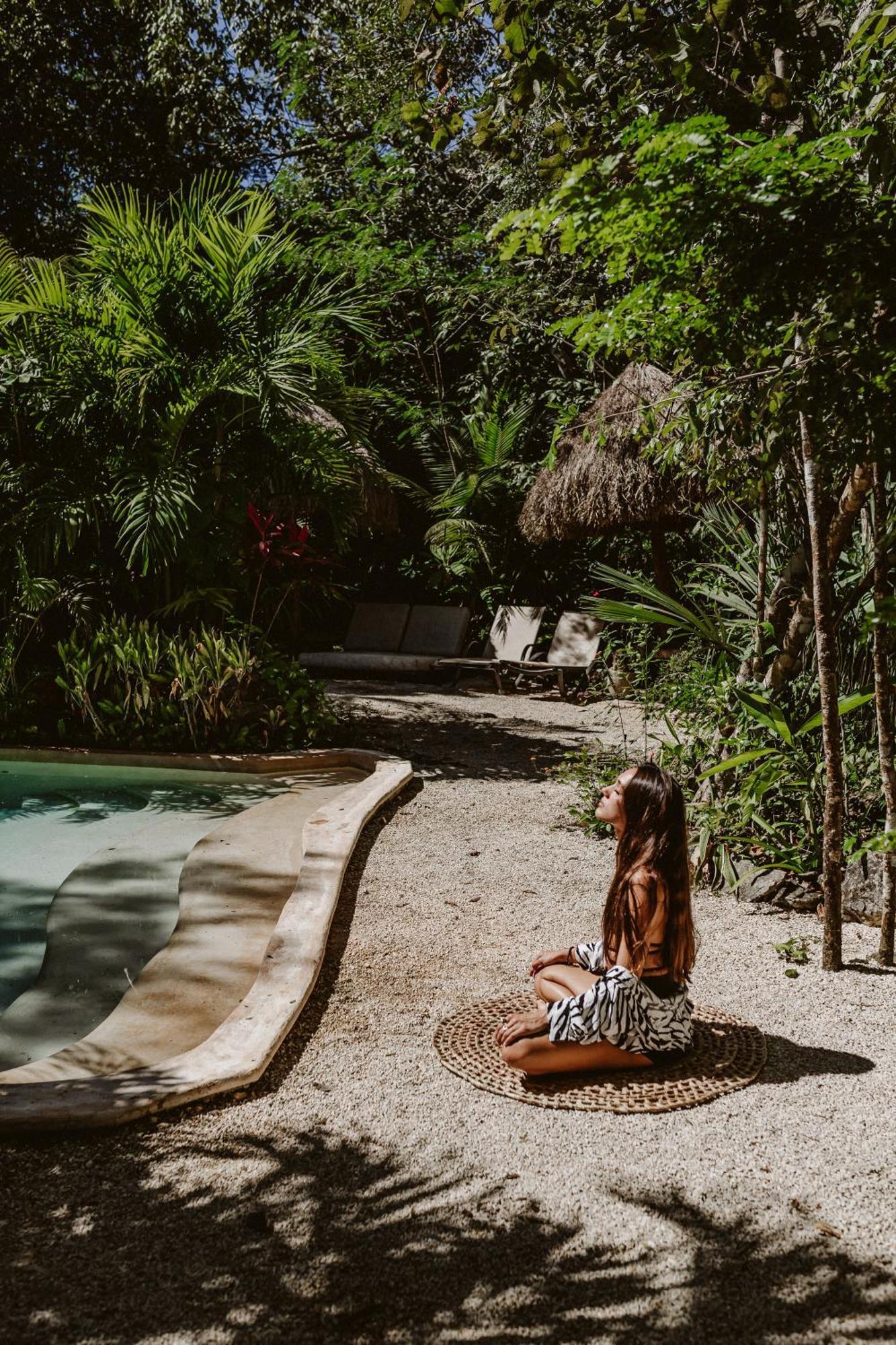 Madre Tierra Eco Habitat Guest House Puerto Morelos Eksteriør bilde