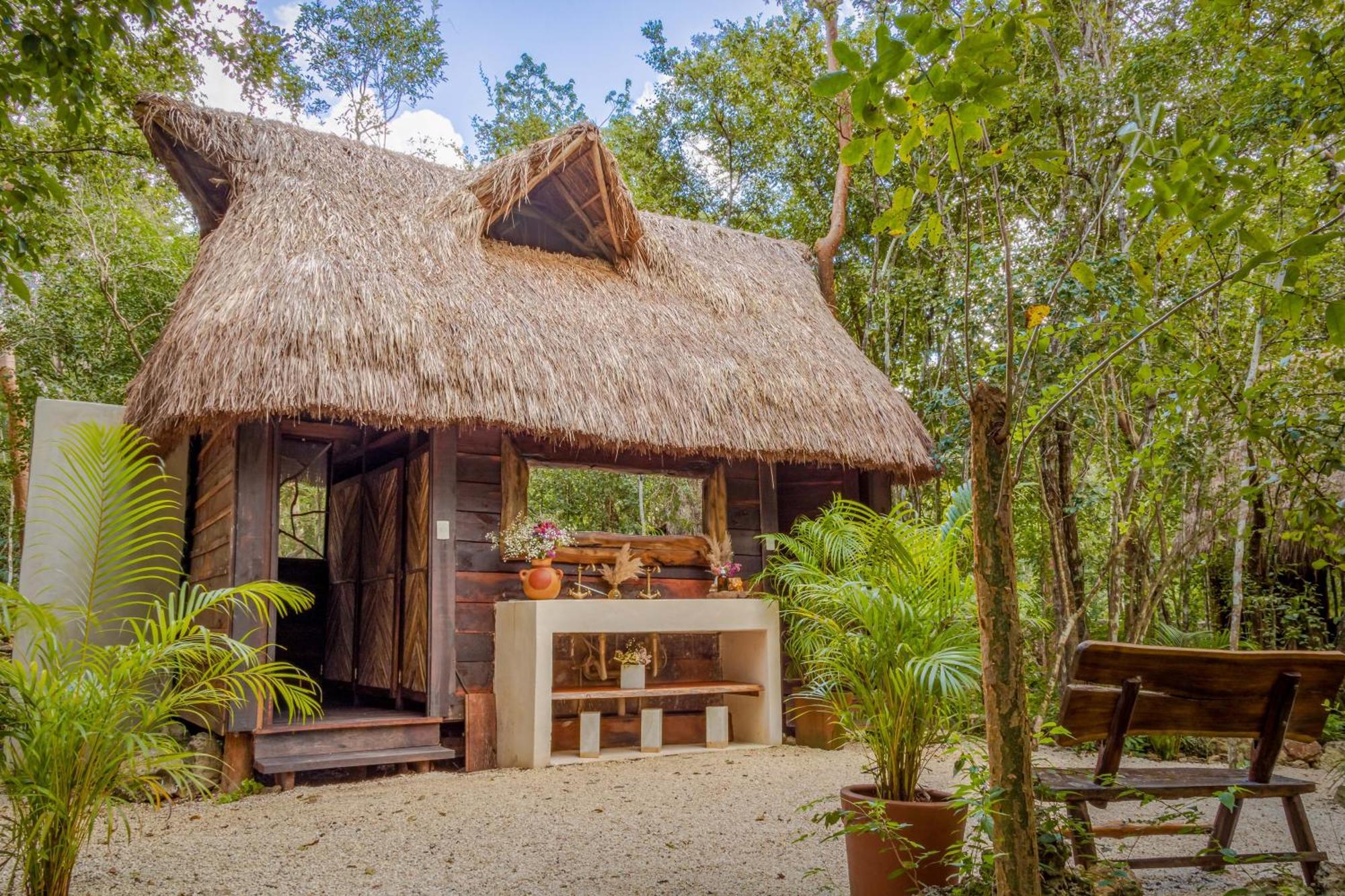 Madre Tierra Eco Habitat Guest House Puerto Morelos Eksteriør bilde